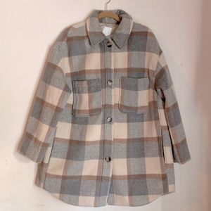 H&M plaid flannel jacket